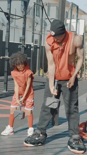 Go-Go can do ANYTHING just like his Pops! 💪🏽🗣️ Golden Cannon WON’T be stopped! #fitnessmotivation #kidsfitness #kidsoftiktok #nickcannon #goldencannon #strongkids #gym #explore #fyp