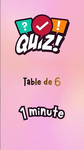 Apprends la Table de 6 Plus Vite Que Tes Amis 😲🔥