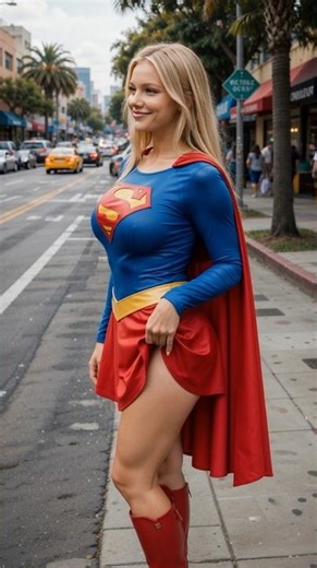 This Supergirl outfit looks stunning #shorts