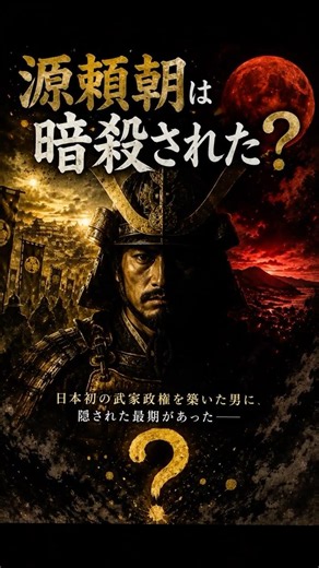 源頼朝は暗殺された？落馬事故の裏に隠された鎌倉幕府最大の謎#歴史 #日本史 #歴史ミステリー #源頼朝 #鎌倉幕府 #鎌倉時代 #武士 #北条氏 #暗殺説 #歴史好き #雑学 #教科書では習わない歴史