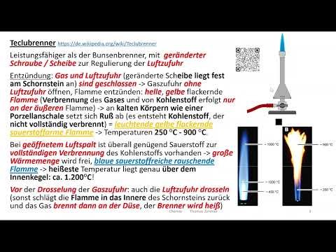 Laborarbeit 2: Gasbrenner - Bunsenbrenner, Teclubrennner