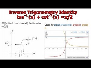 Inverse Trig Identity: arctan(x) + arccot(x) = π/2
