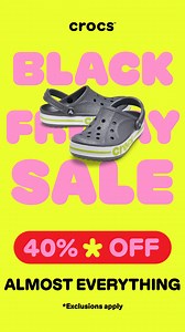 Don't miss the Crocs Black Friday Sale 🖤 Save 40% off almost everything! | Crocs
