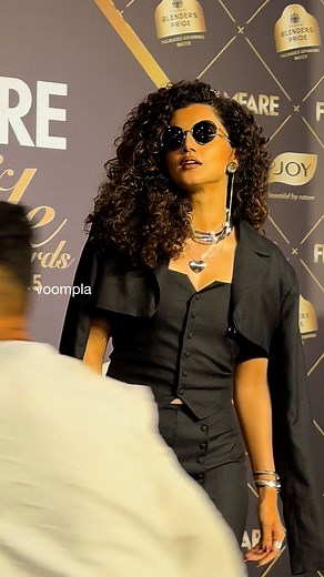 making a rare red carpet appearance. taapsee pannu arrives for an awards show | Voompla