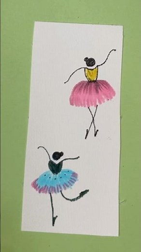 Easy Ballerina Drawing for Kids 🩰 | Simple Dance Sketch Art Tutorial #art #drawing #diy #shorts