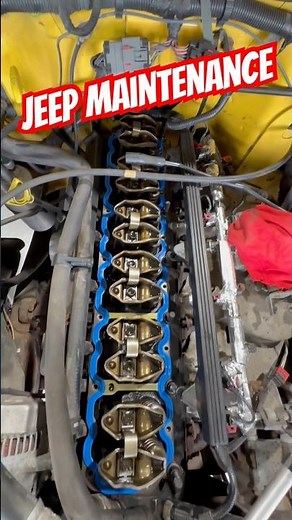 Jeep had a Leaky Valve cover gasket #jeep #mechanic #carguy #florida #jeeplife #jeepwrangler #diy