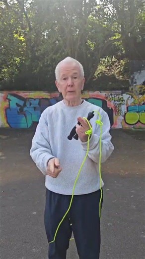A lesson on how to jump rope: three easy steps.
