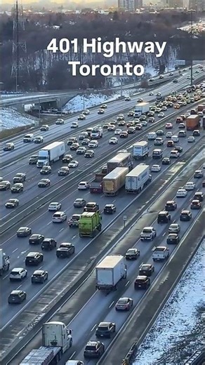 Toronto Rush Hour | Highway 401 Jam | World’s Busiest Highway | Dec 4, 2025