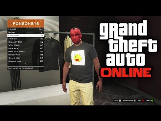 GTA 5 online - how to create your own emblem / custom shirt (GTA V online)
