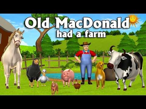 Old MacDonald Had a Farm 🚜 | Nursery Rhymes for Kids | A to Z For You | Animal Sounds Song