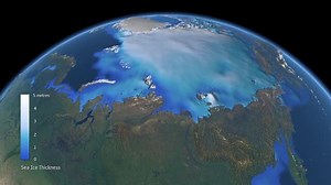 ESA Television - Videos - 2019 - 10 - SMOS 10 years in orbit - Animated SMOS-data, Sea ice, Soil thaw, Cryosphere (antartic), ESA/Planetary Visions