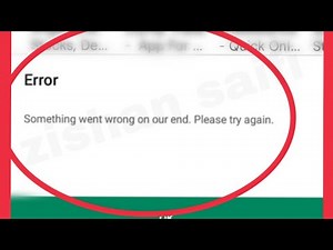 Fix Error Google Play Something Went Wrong on our end Problem Solve