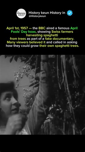 The Great BBC Spaghetti April Fools' Day Hoax 1957 🤯