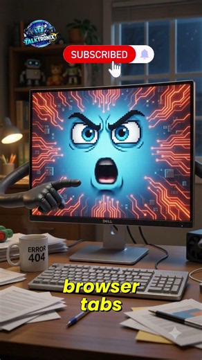 Your Computer Is Tired of Your Endless Tabs! 😡💻 #shorts