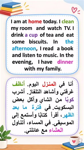 Learn English: Simple Daily Routine Sentences