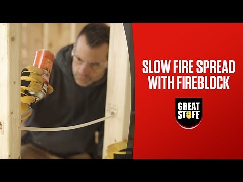 Impeding Fire and Smoke: Great Stuff™️ Fireblock with Smart Dispenser™️