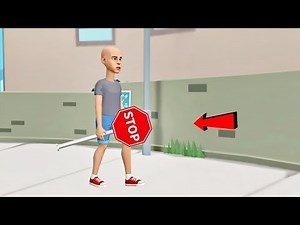 Classic Caillou Steals a Stop Sign 🚨 | Undercover Cops Catch Him | Grounded
