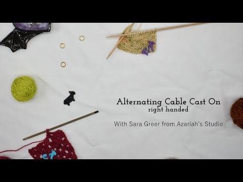 Alternating Cable Cast On Right Hand