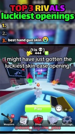 Ranking most insane case open clips😯 #rivals