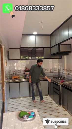 kitchen cabinet design. Aluminium kitchen cabinet. কিচেন কেবিনেট। Whatsapp 01868333857#kitchen