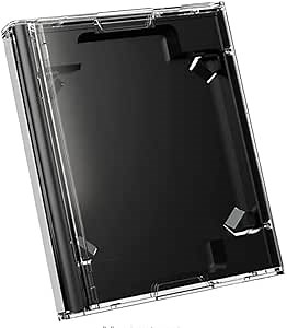 Transparent MiniDisc case,Specially Designed Protective case for MiniDisc (Black)