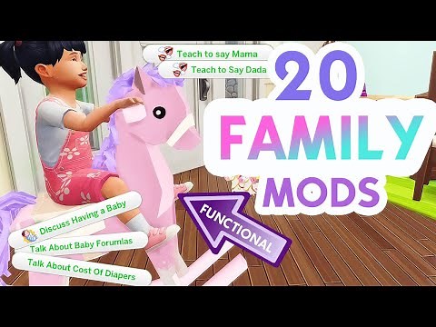 MORE MODS FOR REALISTIC GAME PLAY👩‍👩‍👧‍👧 | FAMILY MODS & CC W/ LINKS // THE SIMS 4