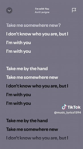 I'm With You Lyrics by Avril Lavigne - Full Song