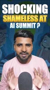 AI Summit 2026: Shirtless Protest at Bharat Mandapam! 😱 Congress vs BJP