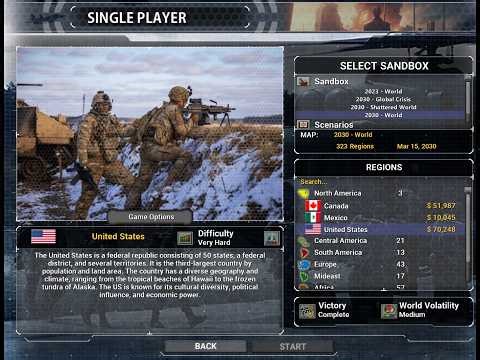 USA vs. THE BIG FOUR! 🌎🦅 | Invading Russia, China, Iran & NK (-14% Inflation) - Supreme Ruler 2030