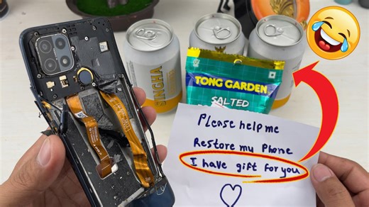 😂 Thanks for great gift 🤣 restoration destroyed OPPO A15 very old for big fan