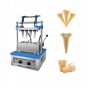 [Hot Item] Commercial Ice Cream Cone Making Machine Waffle Cone Maker Machine Ice Cream Waffle Cone Making Machine