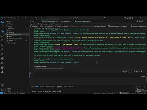 Agentic AI – Autonomous News Summarizer & Analyst