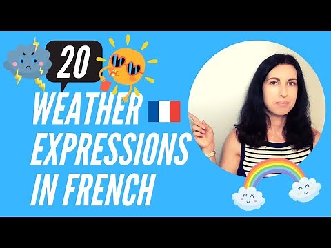 20 weather words & phrases in FRENCH - How to talk about the weather LESSON #35
