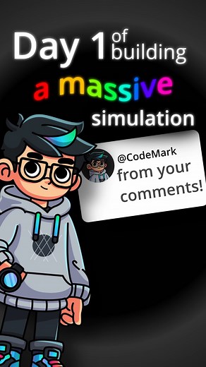CodeCraftedPhysics on Instagram: "What should I add next? 樂 First video of a series where I add your ideas from the comments into one massive simulation. I can’t wait to see what we’ll end up with! So make sure to write your idea in the comments and like other ideas you’d like to see in the next video  #programming #game #idea #comment #simulation #pc #computer"