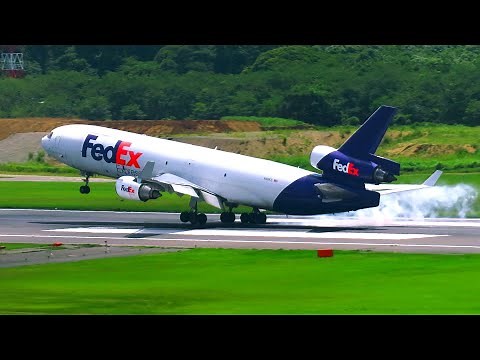 Fedex MD-11F GO AROUND after TOUCHDOWN at Tokyo Narita Airport | N591FE