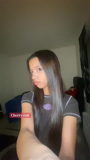 Vibrant Cherry Red Peekaboo Hair Tutorial