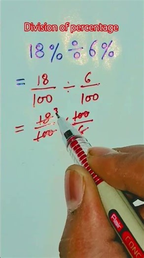 division of percentage %