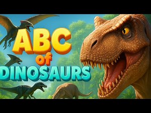 Dinosaur ABC - A is for Allosaurus | Learn Dinosaur Names Alphabetically for Kids, Dino ABC