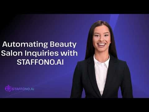 Automate Beauty Salon Bookings with STAFFONO.AI | AI Receptionist Demo