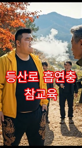 등산로 흡연충들 제대로 참교육하는 어르신 #유머#60대유머#참교육