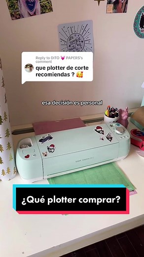 Replying to @DITO 💓 PAPERS ¿qué plotter de corte comprar? 😎 Tanto la marca como el modelo depende de lo que tú buscas crear con tu equipo 🫶🏻 Yo solo he usado Cricut y soy feliz pero Cameo y Brother también son buenos! 👌🏻 #plotterdecorte #cricutexploreair2 #cricutespañol #cricutpersonalization #emprendedora #creativa #equipodetrabajo #artesgráficas #diseñográfico