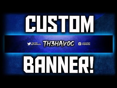 How to Make a YouTube Banner In Photoshop CS6/CC! Channel Art 2024! Make A YouTube Banner Tutorial