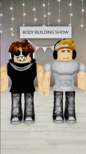 Bacons shocked the judges in body building competition.. 🤯😳 | gozalo #roblox #shorts #robloxshorts