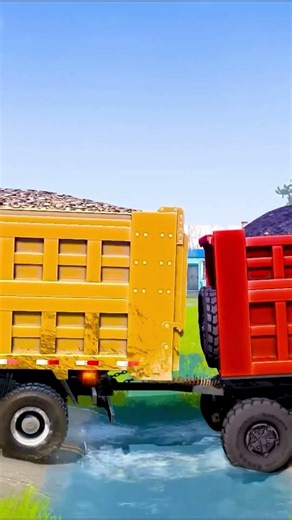 MudRunner 🚜🔥 | ENGINEERING FAILS: 1000 TONS BRIDGE COLLAPSE! 🏗️💀 #Shorts #MudRunner