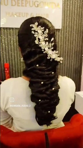 ✨ Elegant South Indian Bride Hairstyle | Step-by-Step Bridal Hair Tutorial#bridalhairstyle