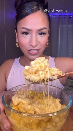 🧀🍝 SUPER CHEESY MAC N CHEESE OVERLOAD! 🔥✨🤤 #asmrsounds #asmr