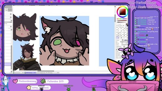 [ENVTUBER] Non-Verbal Axolotl Hours - Doodling Icon Examples