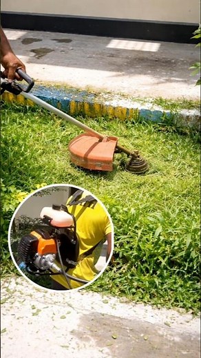 How to Cut Grass Fast with a Grass Cutter Machine | Easy Trimming Hack