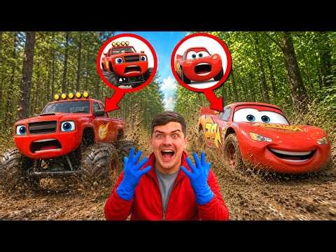 We Found BLAZE Monster Truck and LIGHTNING McQUEEN Abandoned After SHOCKING Crash!