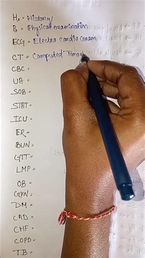 part-2 .Medical 🏥 abbreviation. education. education shorts .#shorts